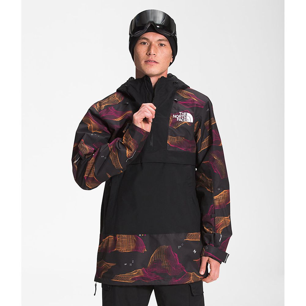 The North Face Ski Jacket Mens Australia - The North Face Silvani Anorak Black (CJR-036594)